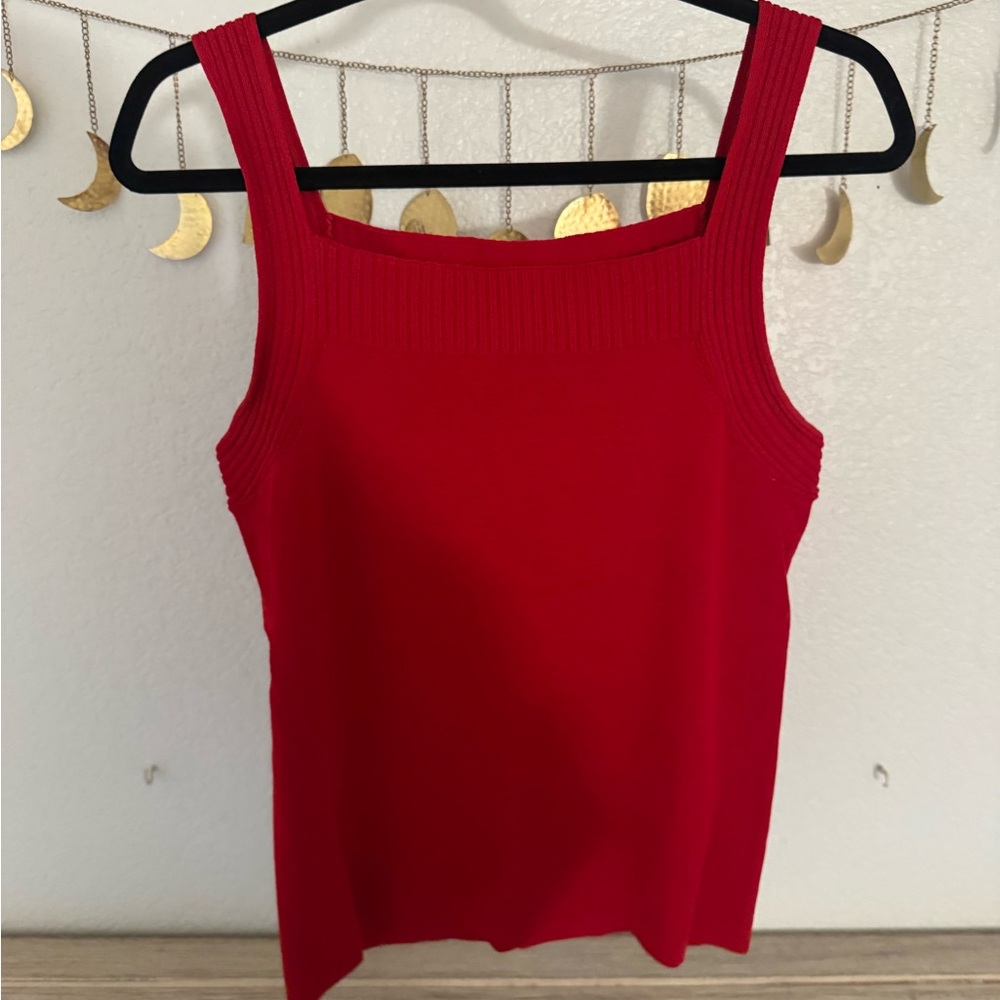 Jones New York Vibrant Red Tank Top
